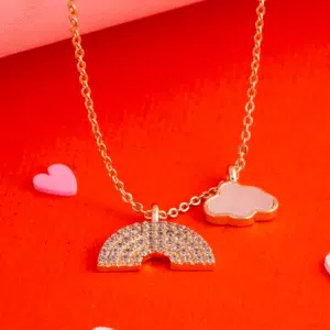 Collar Arcoíris y Nube Pastel