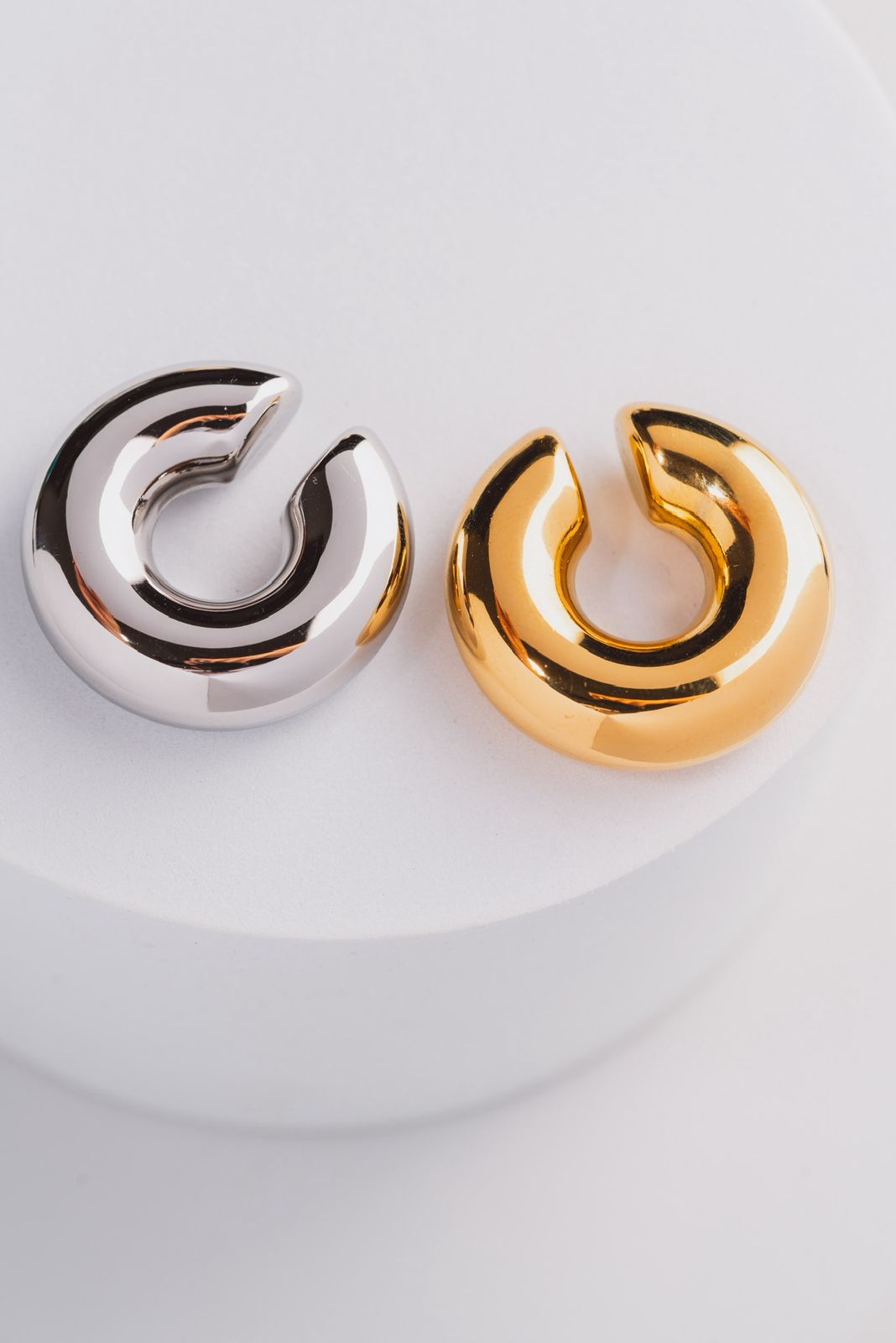 Earcuff Chunky Plateado