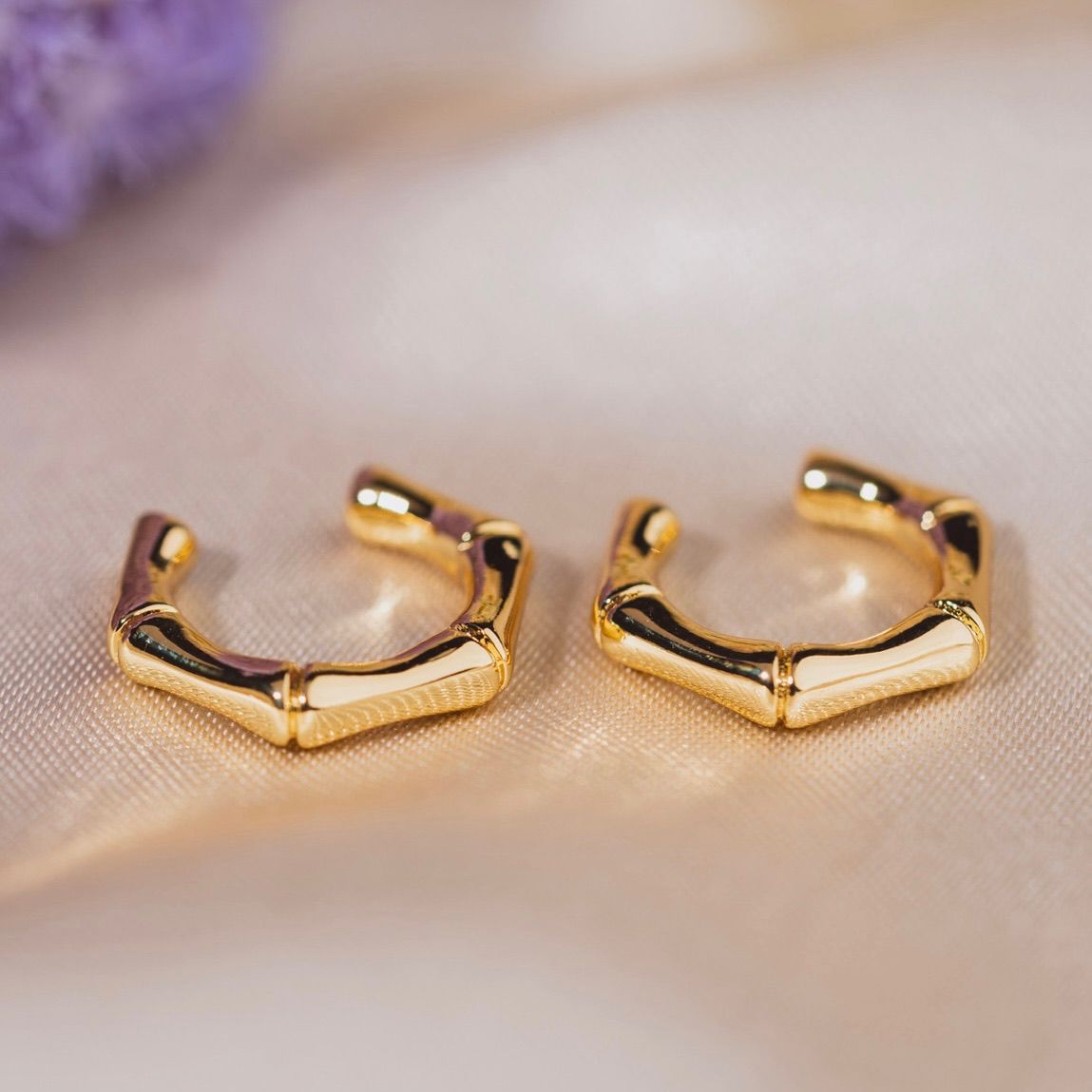 Earcuff Geométrico Dorado