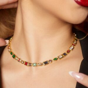 Collar Brillo Geométrico